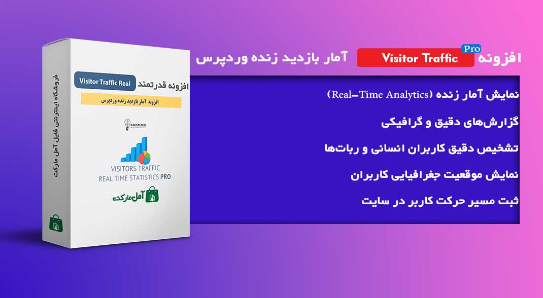 دانلود افزونه Visitor Traffic Real Time Statistics Pro – آمار بازدید زنده وردپرس