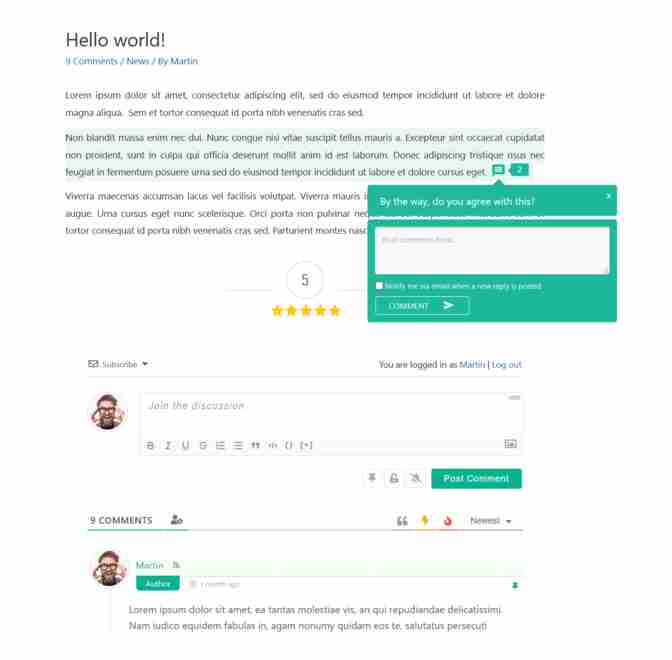 دانلود افزونه قدرتمند wpDiscuz برای وردپرس